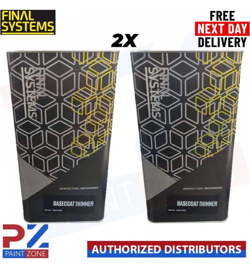 2x FINAL SYSTEMS BASECOAT THINNER – 5ltr